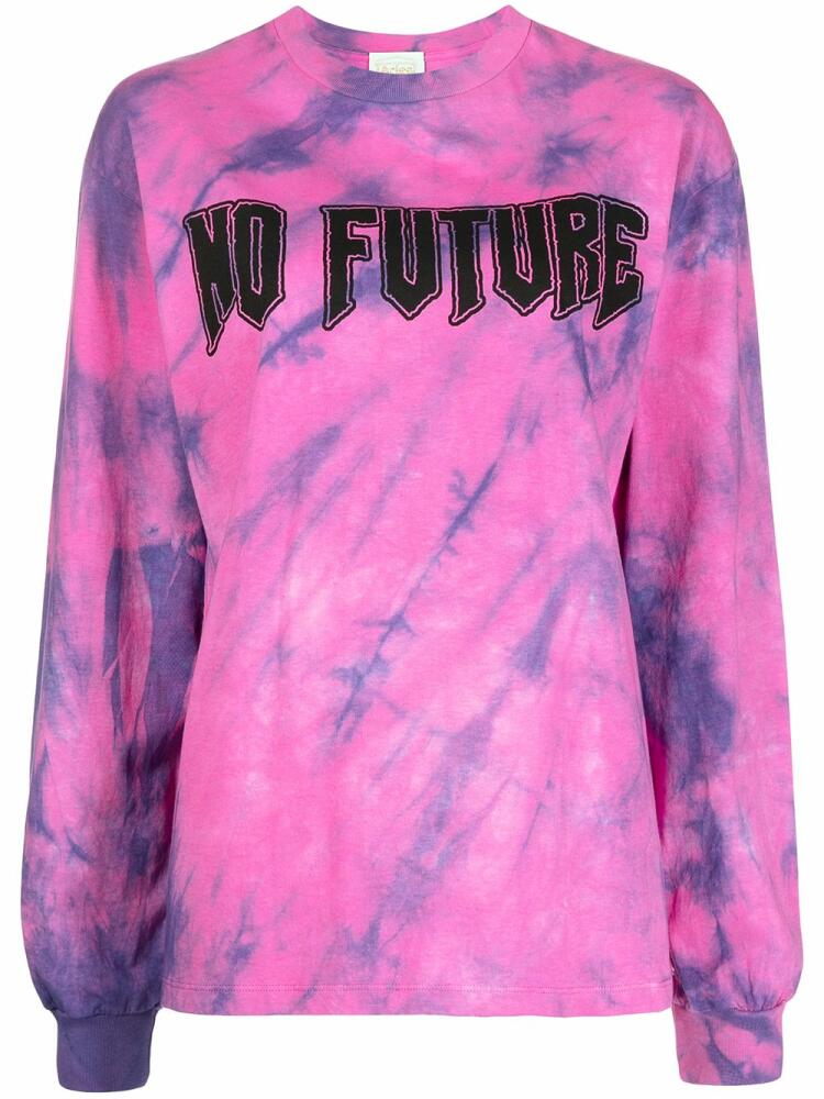 Aries No Future tie-dye longsleeved top - Pink Cover