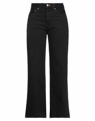 Tu Es Mon Trésor Woman Jeans Black Cotton Cover