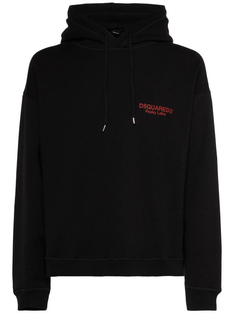 DSQUARED2 Relax Fit Cotton Logo Hoodie Cover