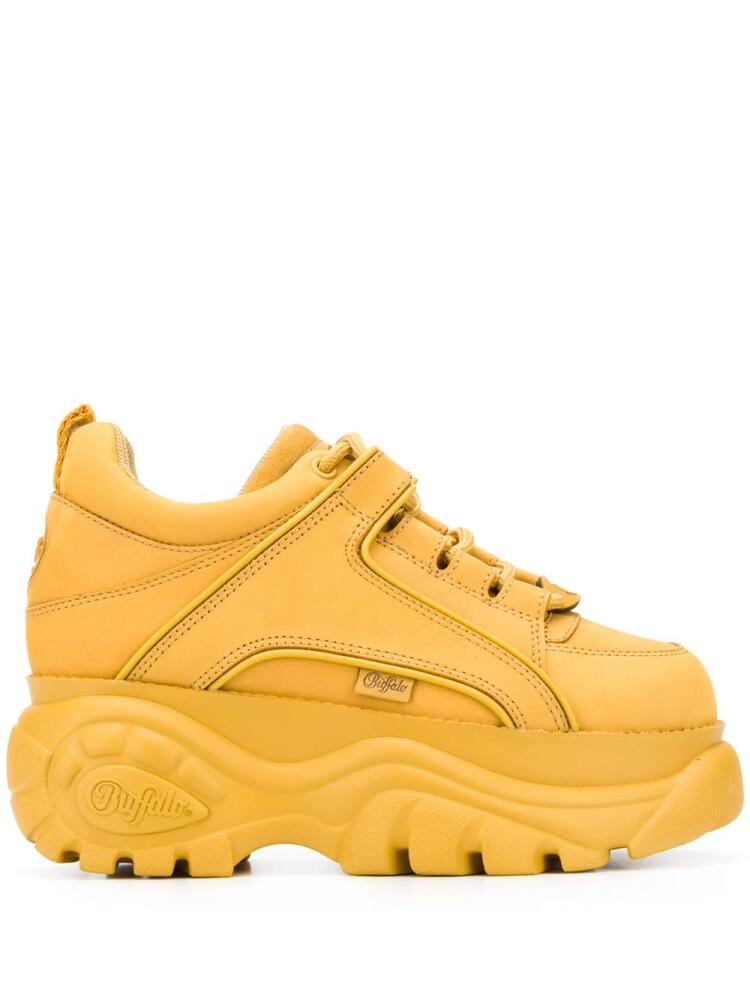 Buffalo platform lace-up sneakers - Yellow Cover