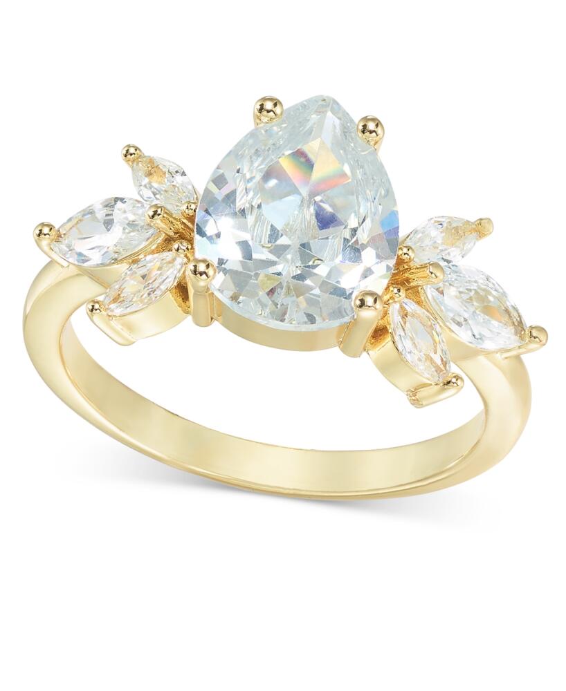 Charter Club Gold-Tone Cubic Zirconia Cluster Ring, Created for Macy's - Gold Cover