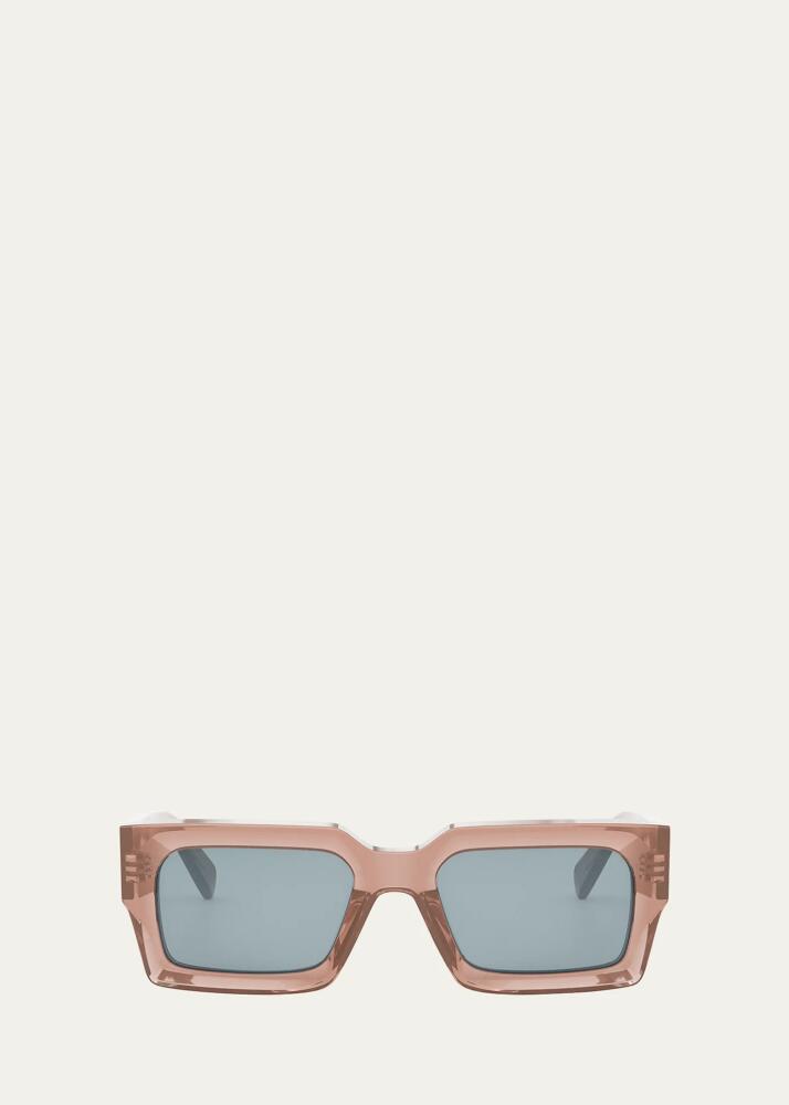 Celine Beveled Acetate Rectangle Sunglasses Cover