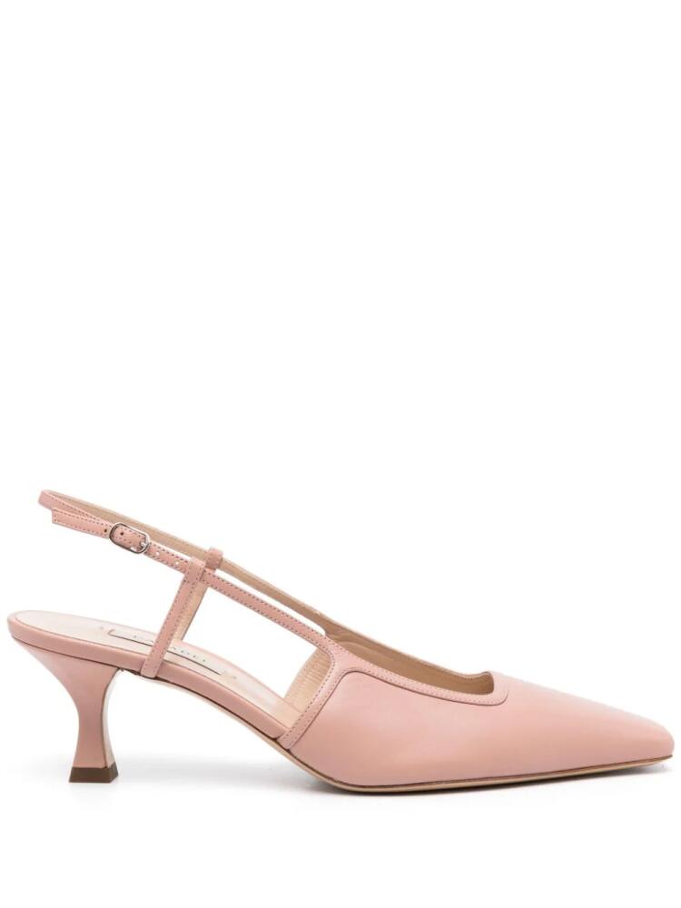 Casadei slingback leather pumps - Pink Cover