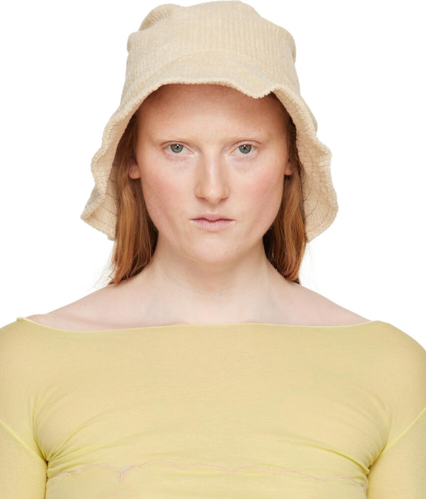 Baserange Beige Pose Bucket Hat Cover