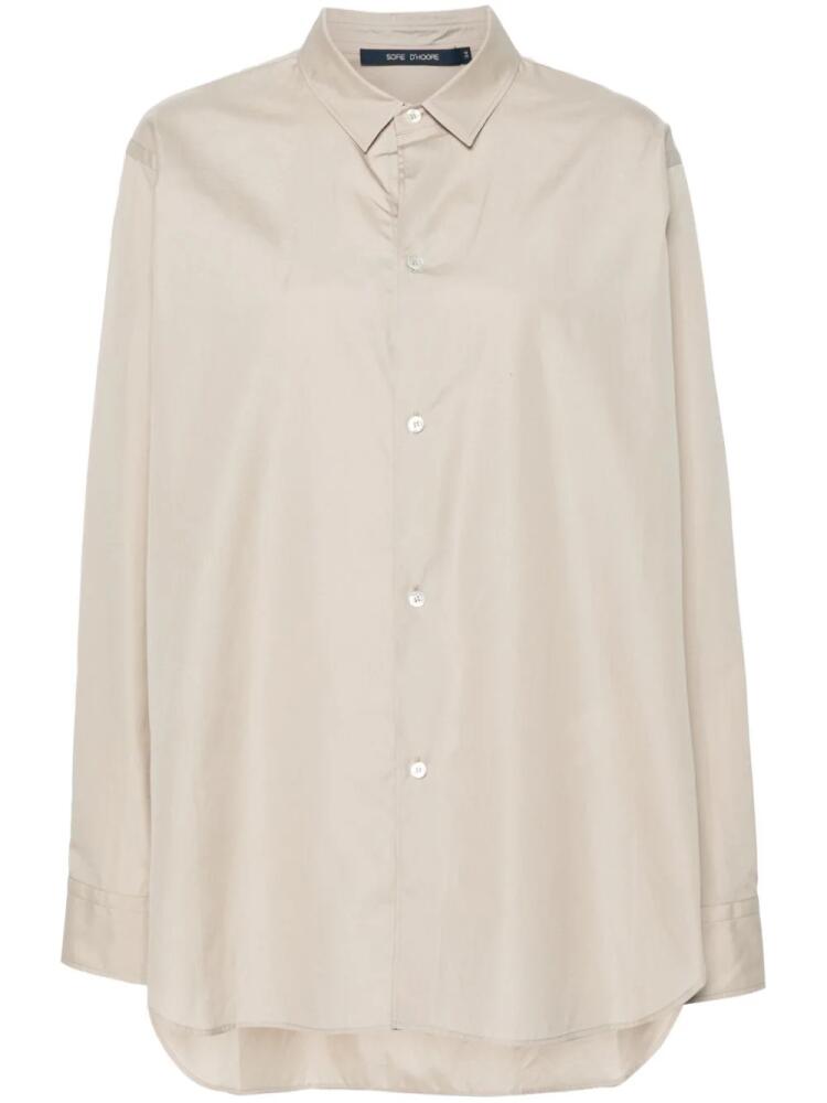 Sofie D'hoore cotton shirt - Neutrals Cover