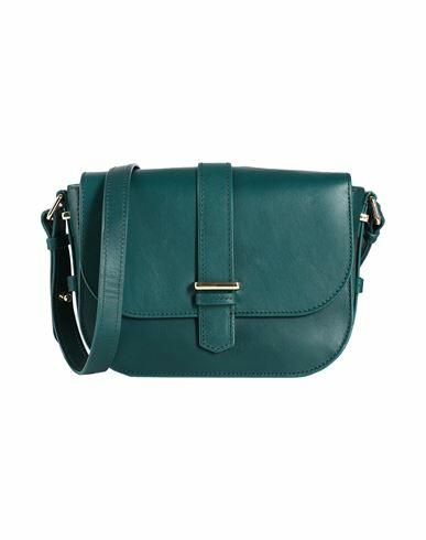 & Other Stories Woman Cross-body bag Dark green Soft Leather Cover