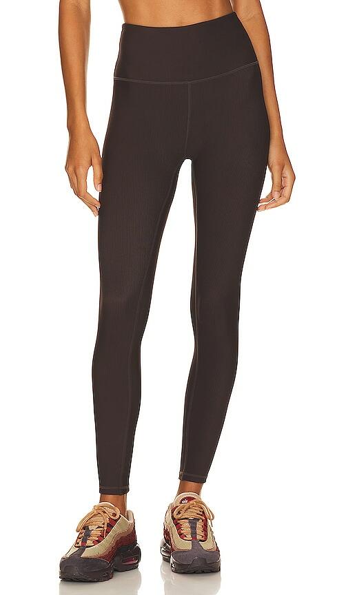 Varley Let's Move Rib High Legging in Chocolate Cover