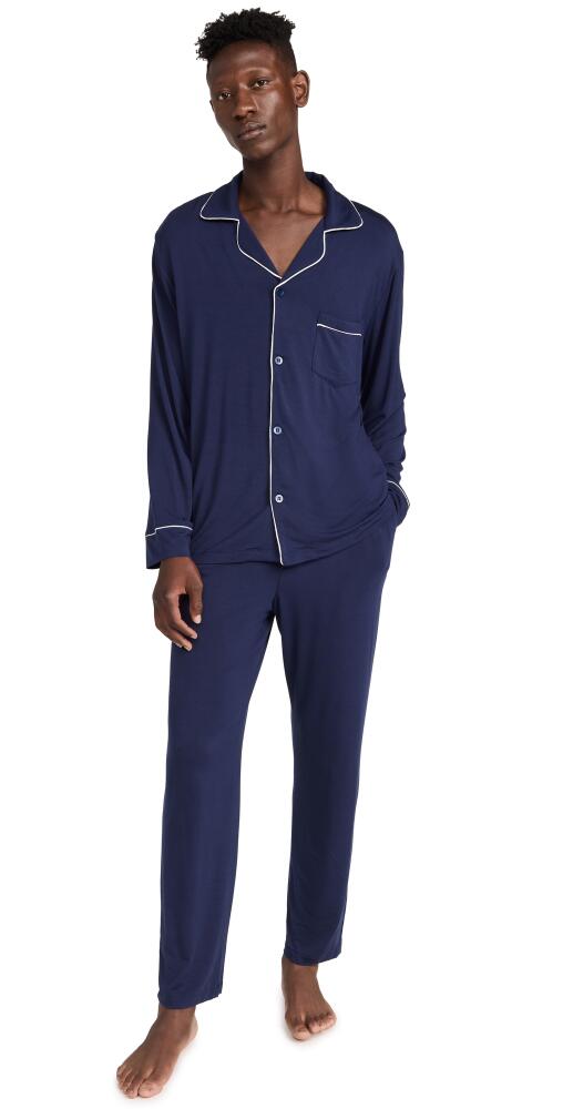 Eberjey William Modal Long PJs True Navy/Ivory Cover