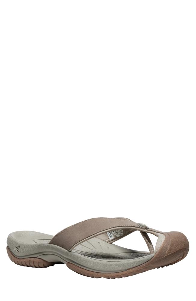 KEEN Waimea Flip Flop in Brindle/Birch Cover