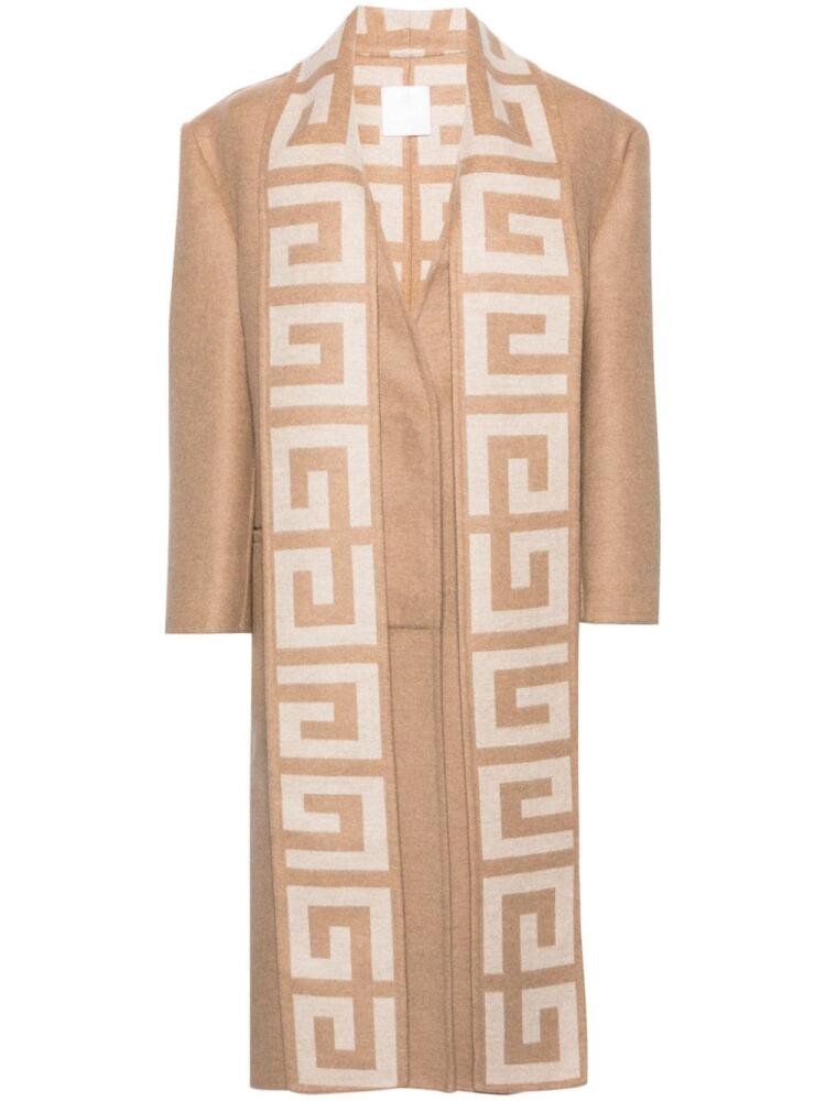 Givenchy 4G scarf wool-blend coat - Neutrals Cover