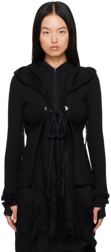 HYEIN SEO Black Hooded Jacket Cover