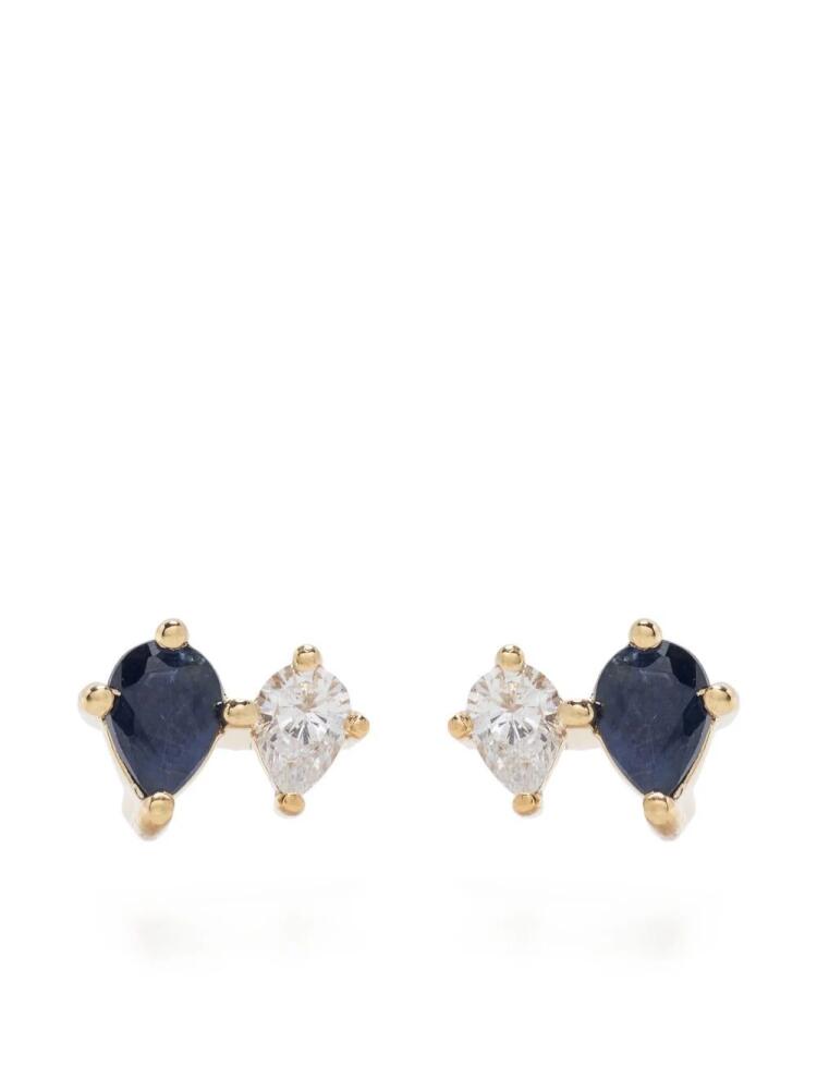 Adina Reyter 14kt yellow gold Premier Amigos sapphire and diamond earrings Cover