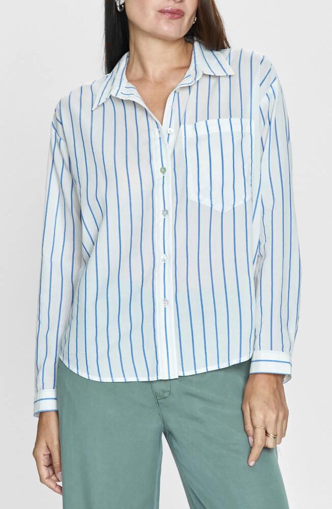 Pistola Myla Stripe Button-Up Shirt in Portofino Stripe Cover