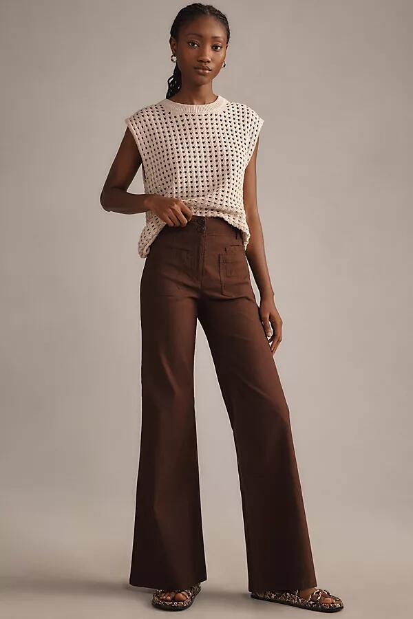 The Junie High-Rise Wide-Leg Flare Pants by Maeve Cover