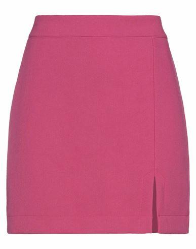 Haveone Woman Mini skirt Fuchsia Polyester, Viscose, Elastane Cover