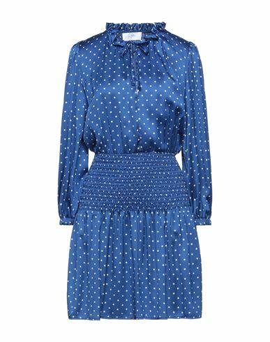 Soallure Woman Mini dress Blue Polyester Cover