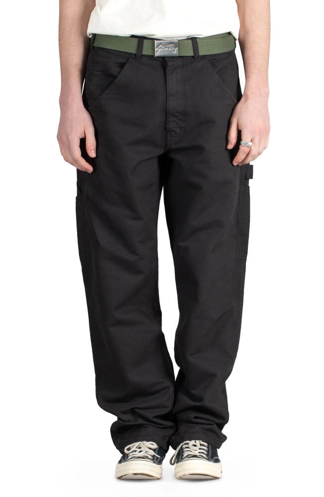 STAN RAY Relaxed Straight Leg Painter Pants in Black Cover