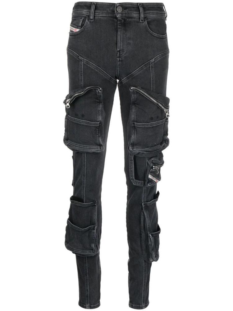 Diesel 1984 Slandy-High 09F27 skinny jeans - Black Cover