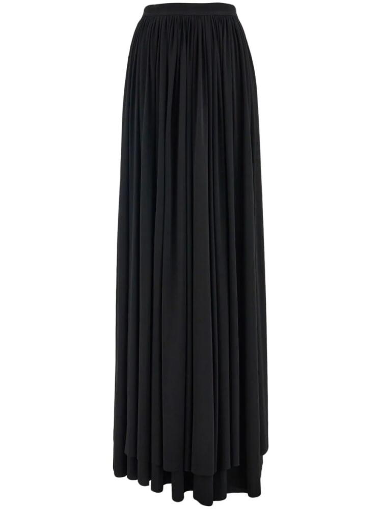 Ferragamo high-waisted gathered maxi skirt - Black Cover