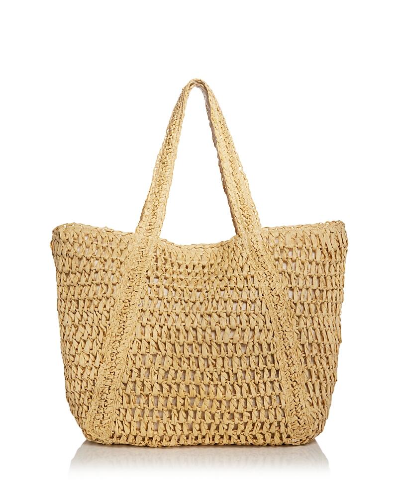 Aqua Slouchy Straw Tote - Exclusive Cover