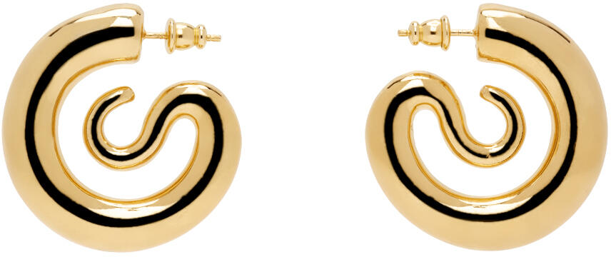 Panconesi Gold Small Serpent Hoop Earrings Cover