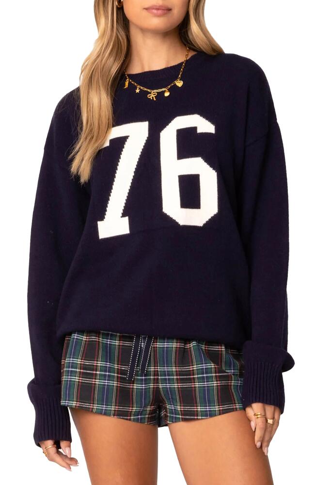 EDIKTED 76 Sweater in Navy Cover