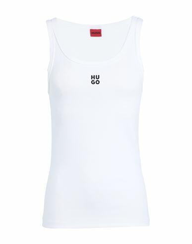 Hugo Woman Tank top White Cotton, Recycled polyester, Elastane Cover