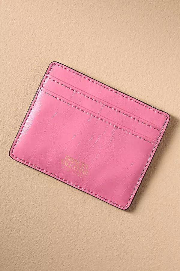 Frances Valentine Crinkled Leather Card Holder Cover