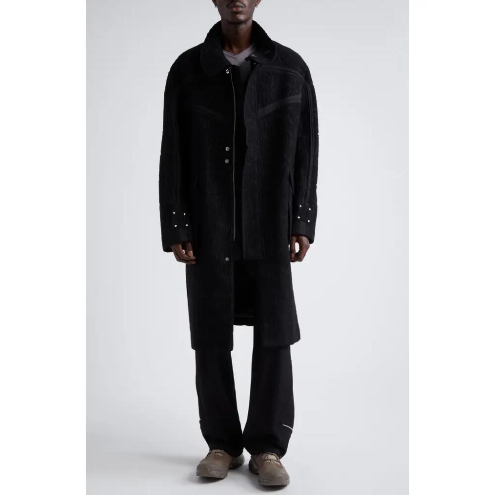 KIKO KOSTADINOV Margutta Wool Blend Overcoat in Dusky Black/Crow Black Cover