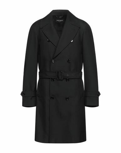 Dolce & gabbana Man Overcoat & Trench Coat Black Polyester, Wool Cover