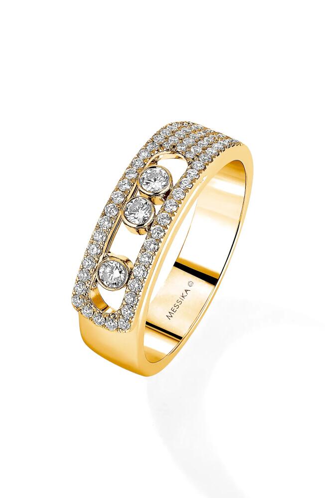 Messika Move Noa Pavé Diamond Ring in Yellow Gold Cover