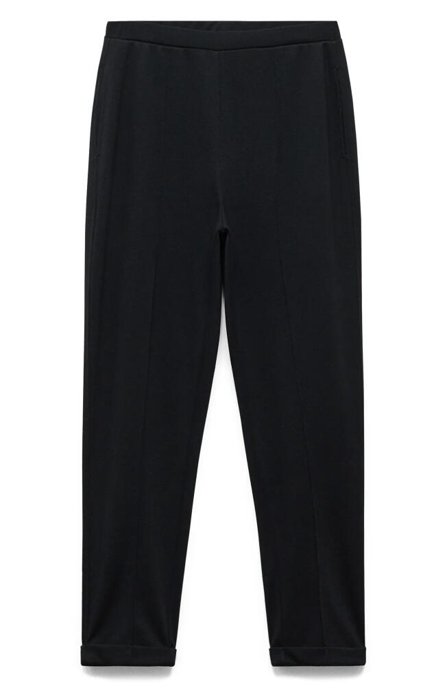 MANGO Cuffed Hem Joggers in Black Cover