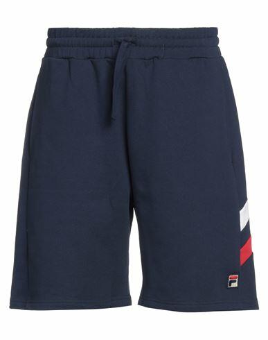 Fila Man Shorts & Bermuda Shorts Navy blue Organic cotton Cover