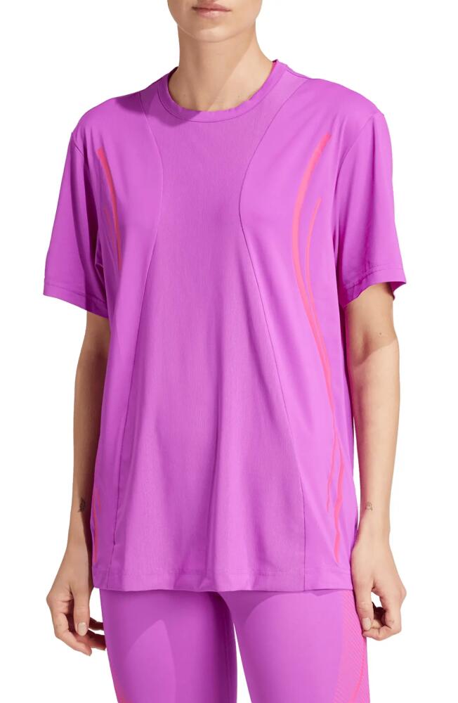 adidas by Stella McCartney TruePace Loose Fit Running T-Shirt in Shock Purple Cover