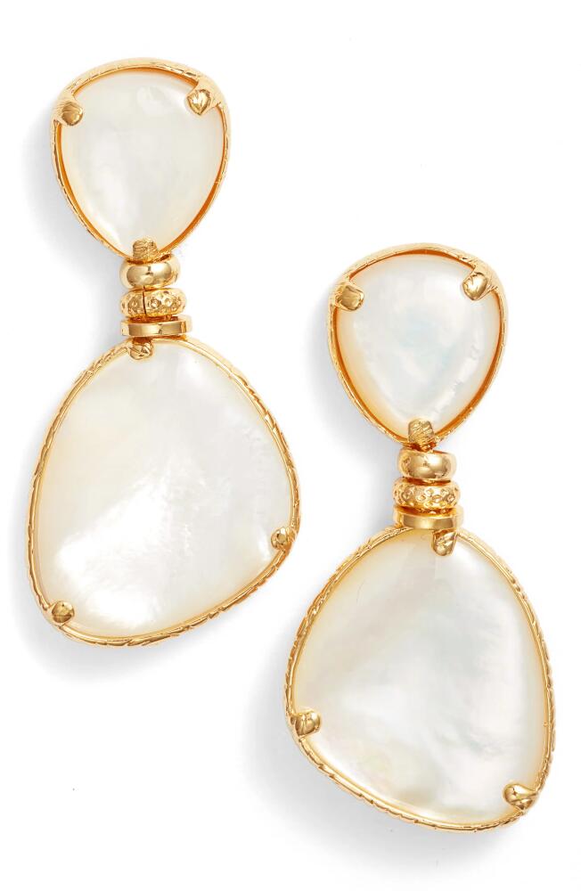 Gas Bijoux Silia Drop Earrings in Pearl Cover