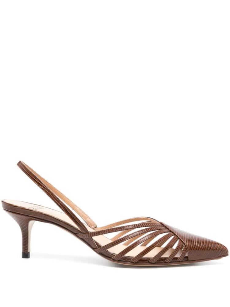 Francesco Russo 55mm slingback pumps - Brown Cover