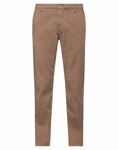 Replay Man Pants Brown Cotton, Polyester, Elastane Cover