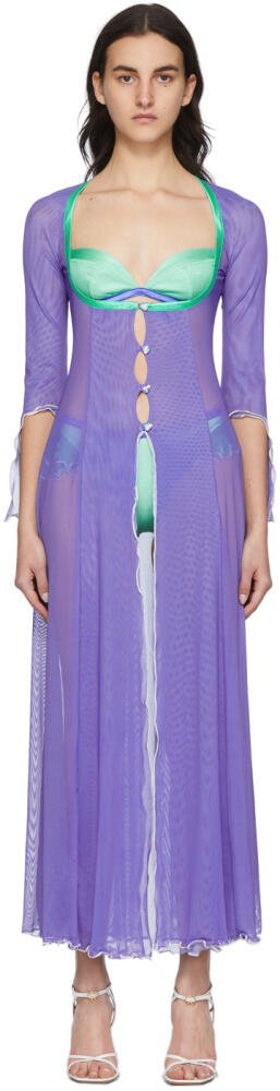 Poster Girl SSENSE Exclusive Purple Barbie Beach Dress Cover