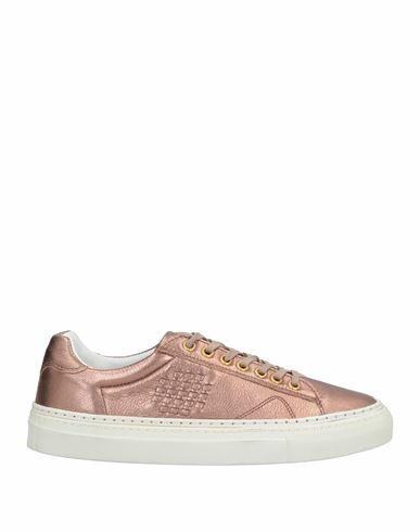 Bepositive Woman Sneakers Bronze Soft Leather Cover