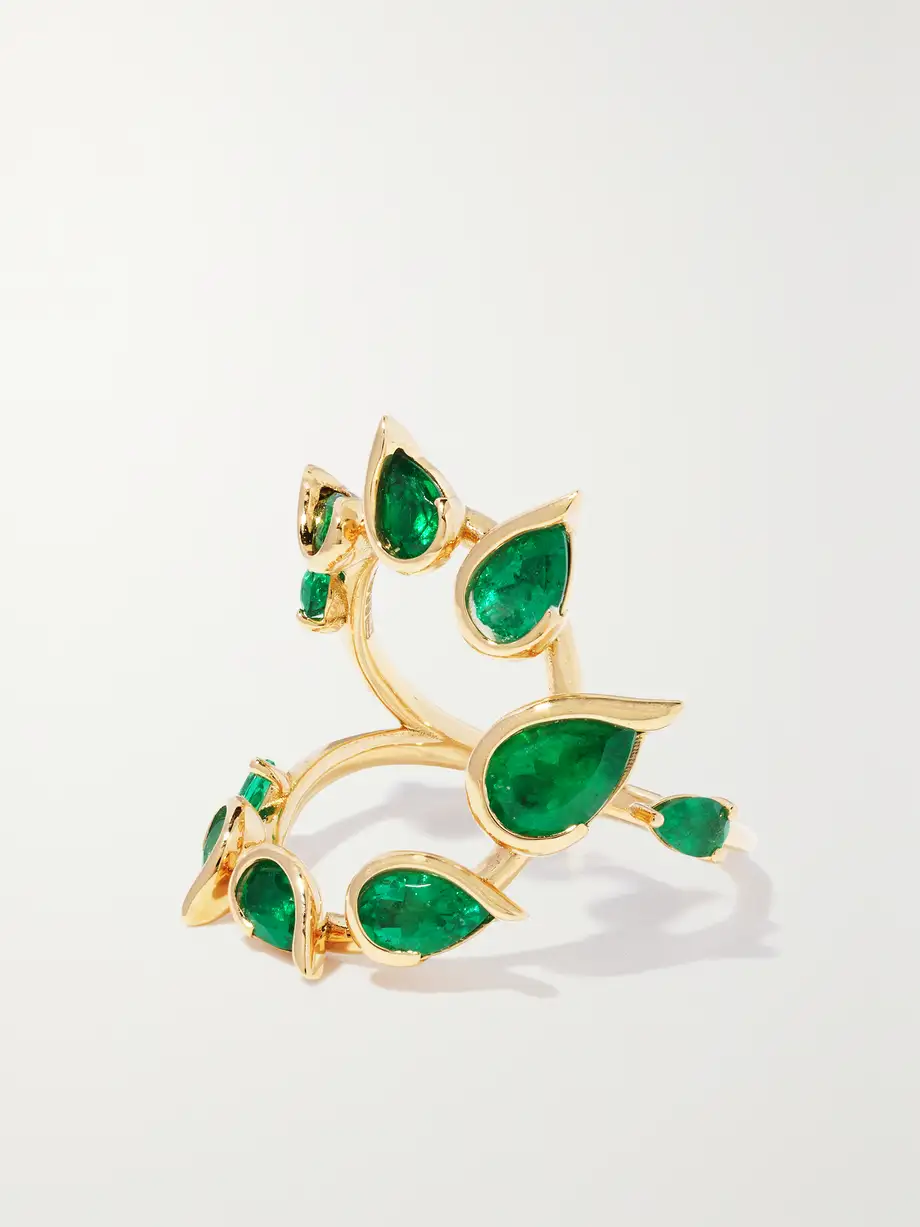 Fernando Jorge - Flicker 18-karat Gold Emerald Ring - Green Cover