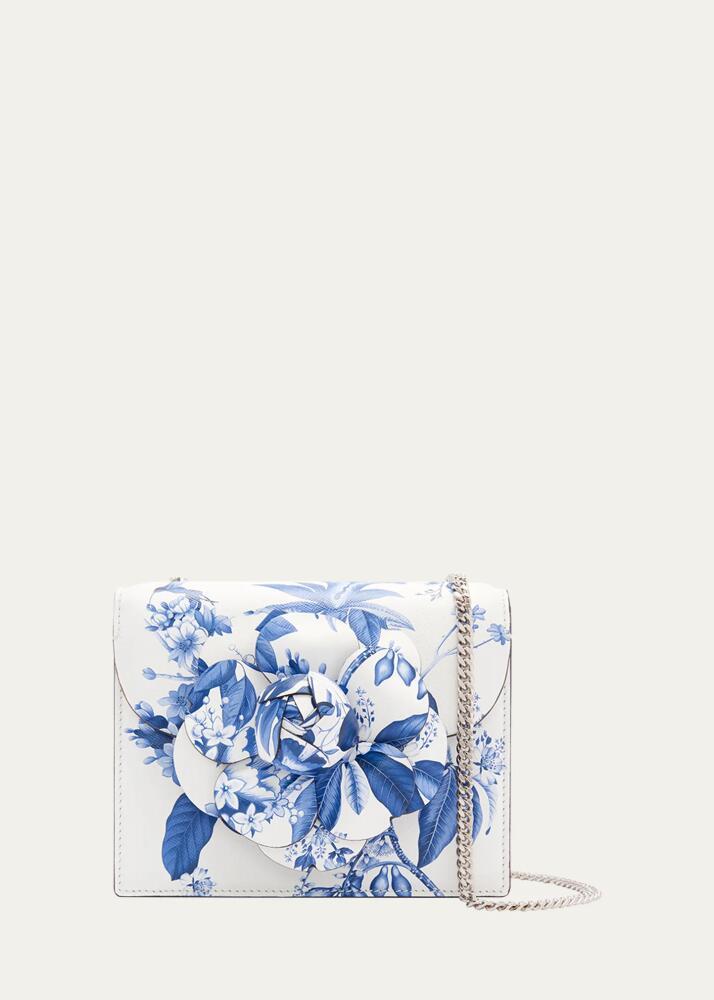 Oscar de la Renta Tro Flower Leather Crossbody Bag Cover