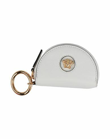 Versace Woman Coin purse White Leather Cover