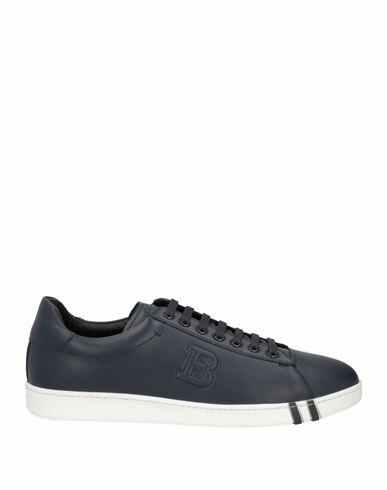 Bally Man Sneakers Midnight blue Calfskin Cover