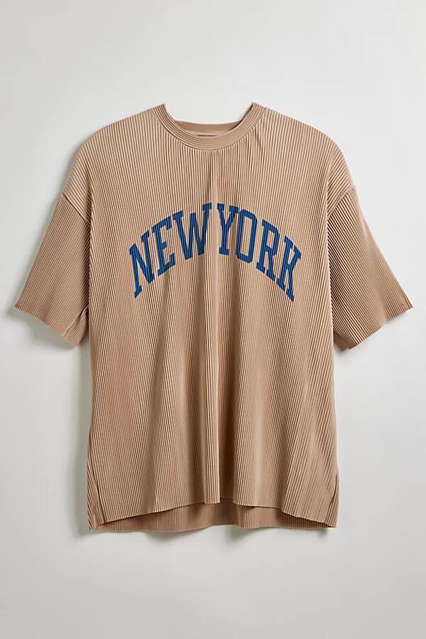 Standard Cloth New York Plisse Tee in Beige Cover