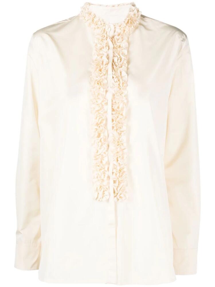 Jil Sander ruffle-trim blouse - Neutrals Cover