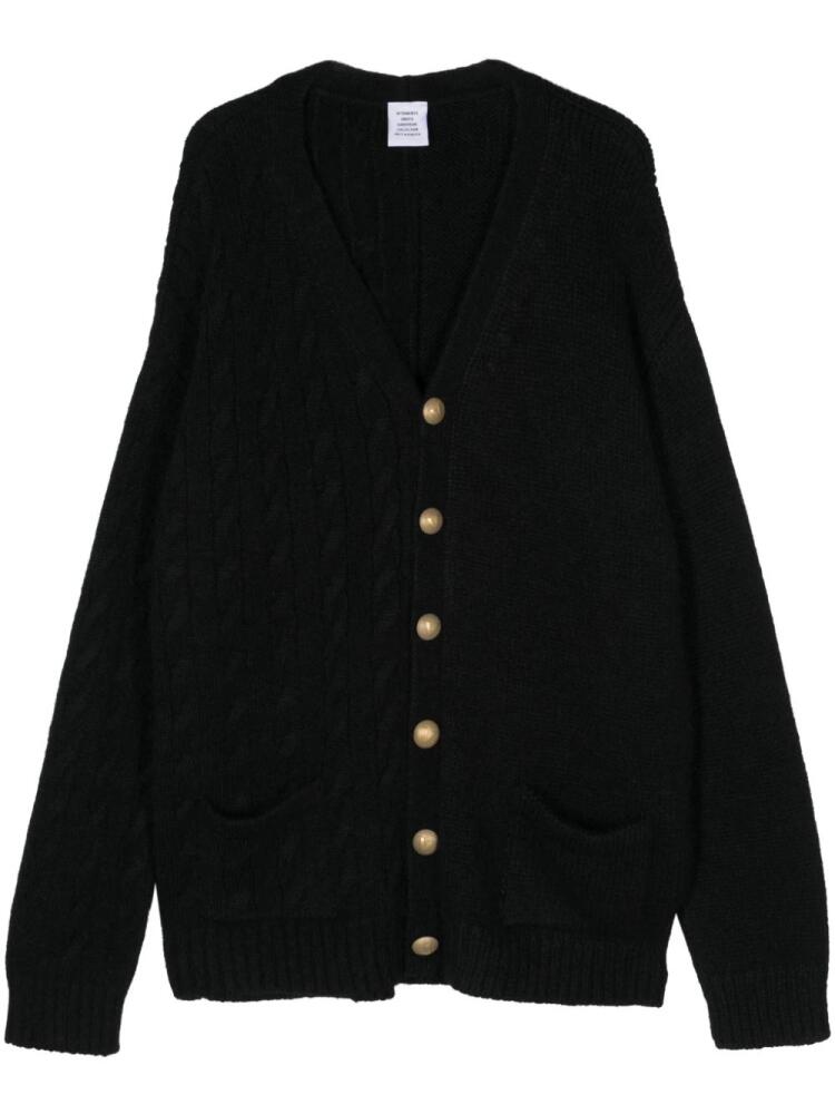 VETEMENTS Split cardigan - Black Cover