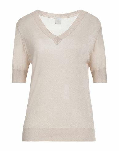 Eleventy Woman Sweater Beige Viscose, Polyester Cover