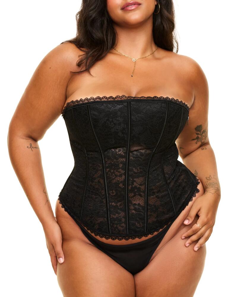 Adore Me Hailey Lined Corset & G-string Set in Black Cover