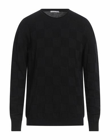 Grey Daniele Alessandrini Man Sweater Black Wool, Polyamide Cover