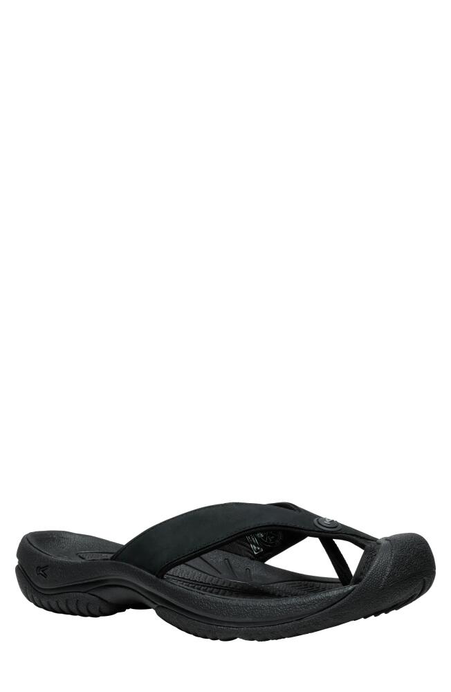 KEEN Waimea Flip Flop in Black/Black Cover